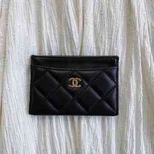 Chanel Quilted Card Holder